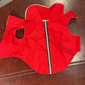 Réversible waterproof Dog Rain Jacket with Reflective Stripe